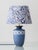1970s Vintage Blue and White Ceramic Table Lamps, 1970s, Set of 2 For Sale - Image 5 of 18
