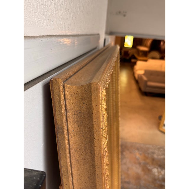 Bespoke Giltwood Beveled Floor Mirror For Sale In San Francisco - Image 6 of 12