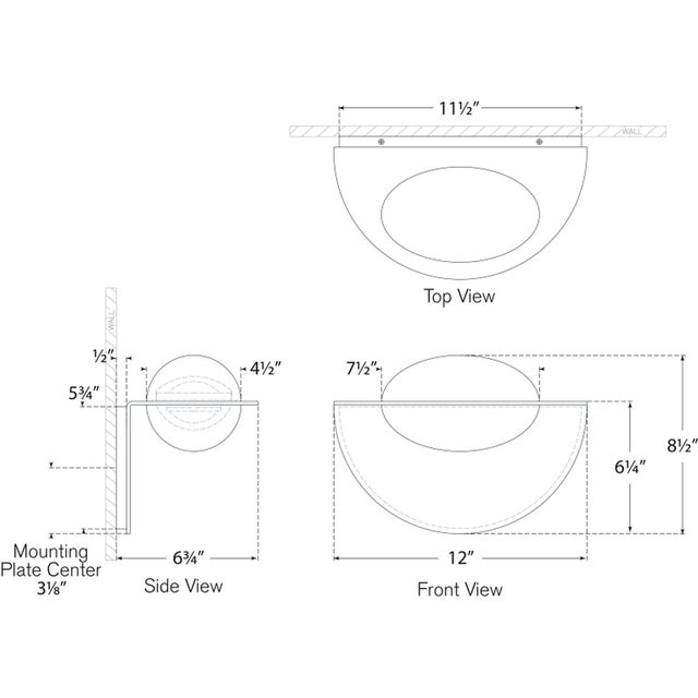 Brass Kelly Wearstler for Visual Comfort Signature Fosse 9" Invertable Oval Sconce in Antique-Burnished Brass with Alabaster For Sale - Image 8 of 10