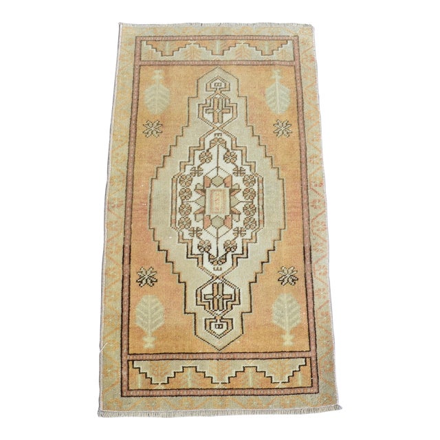 Floral Kurdish Door Mat Rug For Sale