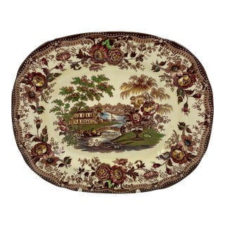 Vintage Royal Staffordshire "Tonquin" Serving Platter by Clarice Cliff For Sale