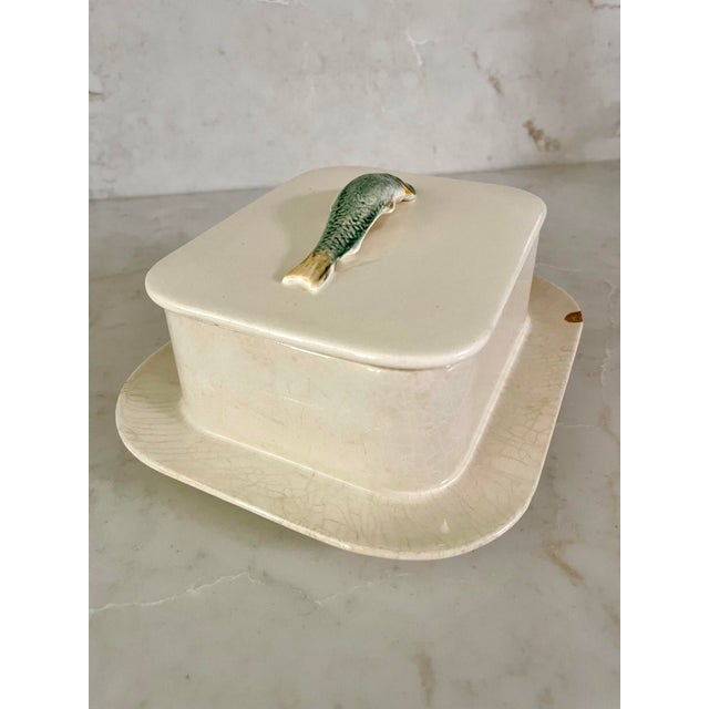 Antique German Ceramic Sardine Box For Sale - Image 4 of 9