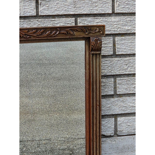 1920 Regency Style Walnut Mirror. For Sale - Image 4 of 14