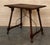 Brown 19th Spanish Side Table With Cared Turned Legs and Iron Stretcher For Sale - Image 8 of 11