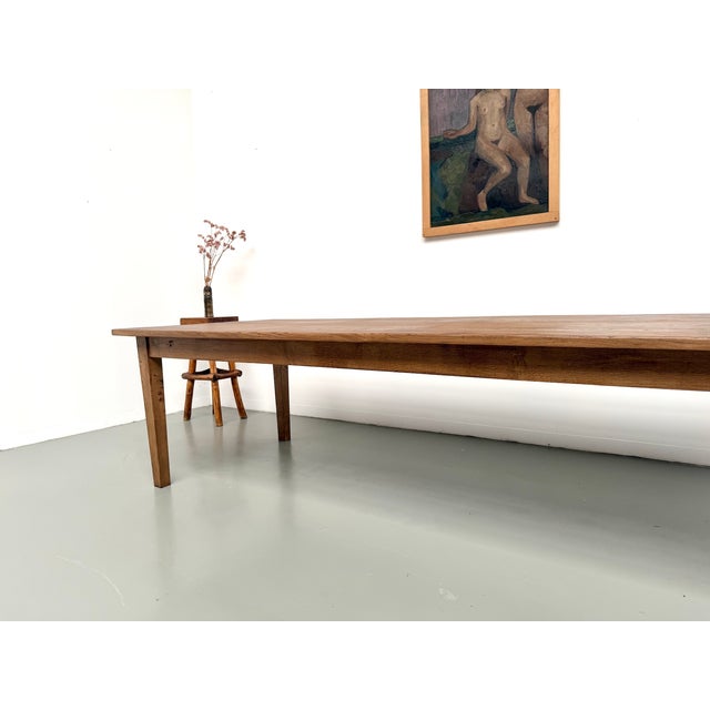 1950s Very Large Oak Farmhouse Table, 1950s For Sale - Image 5 of 18