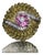 Vintage Natural .50Cts VS G Diamond Ruby 18K Solid Gold 2 Tone Bombay Dome Ring, size 7.25 For Sale