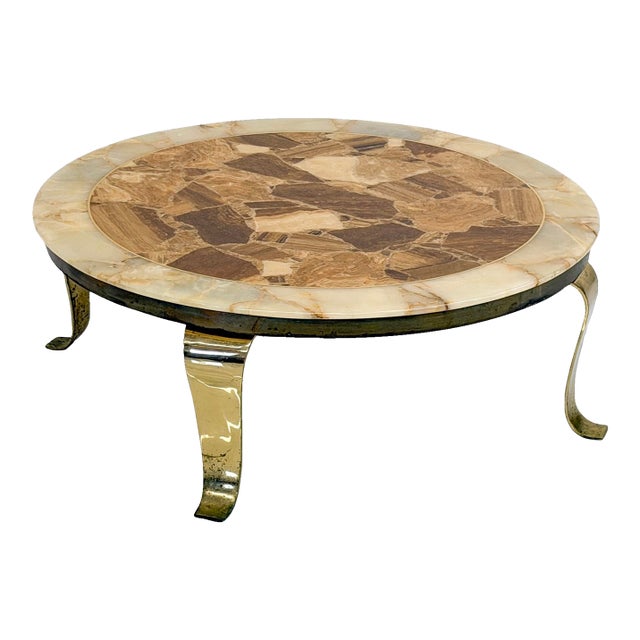 An exceptional mid century Mexican modernist round coffee table designed by legend Arturo Pani for Muller’s of Mexico,...