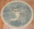 An early 20th century Chinese Art Deco mini round rug. 3'6'' x 3'10''