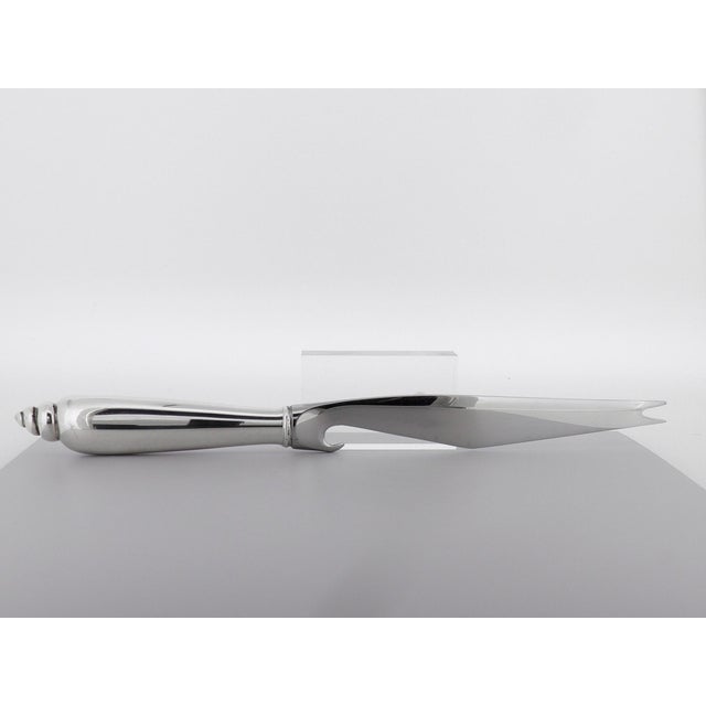 Silver Late 20th Century Tiffany & Co. 'Modern Shell' Pattern Hollow Handle Bar Knife by Angela Cummings For Sale - Image 8 of 10