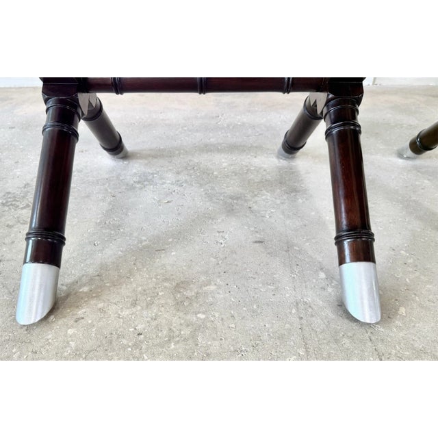 (2) Ralph Lauren Director’s Chairs in Estate Black Leather For Sale - Image 9 of 14