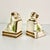 Theses are adorable and oh so whimsical. We have a pair of antique Bookends. Each features three dogs up on their hind...