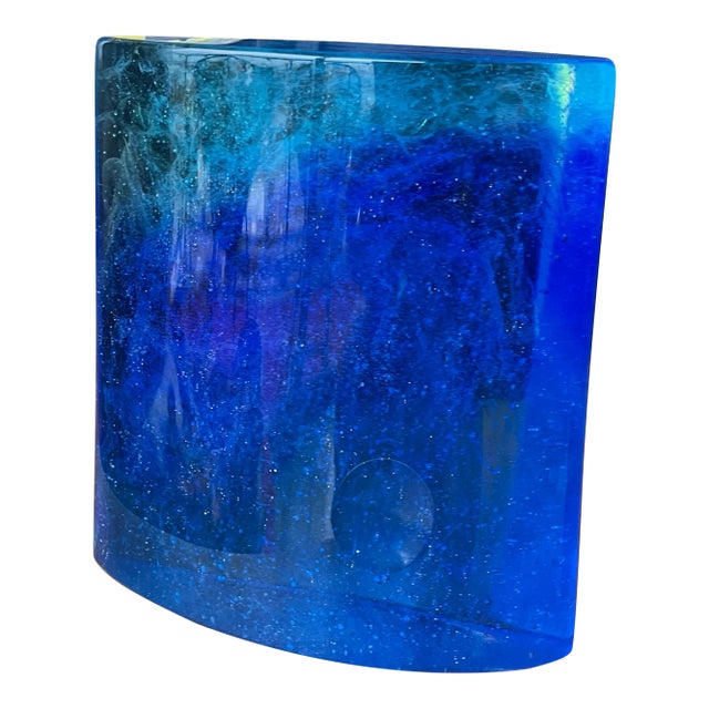 Martha Croasdale Signed Glass Sculpture Aurora Necklace Kosta Sweden For Sale