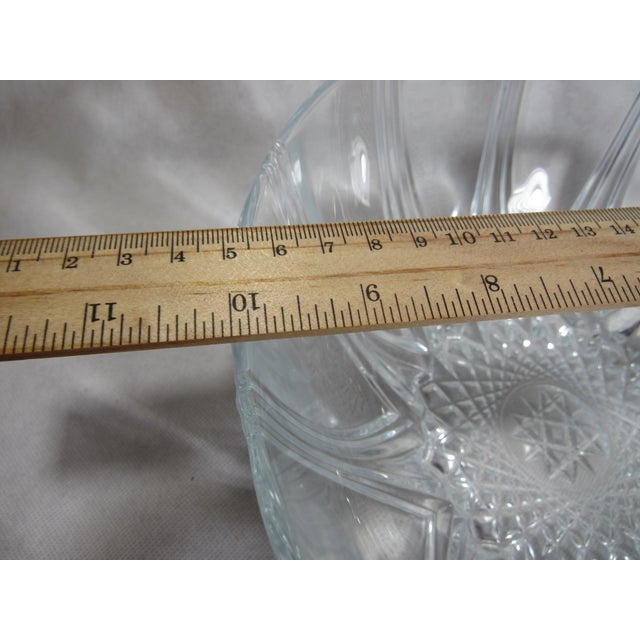 Vintage Anchor Hocking Clear Oyster and Pearl Depression Glass Bowl For Sale - Image 14 of 14