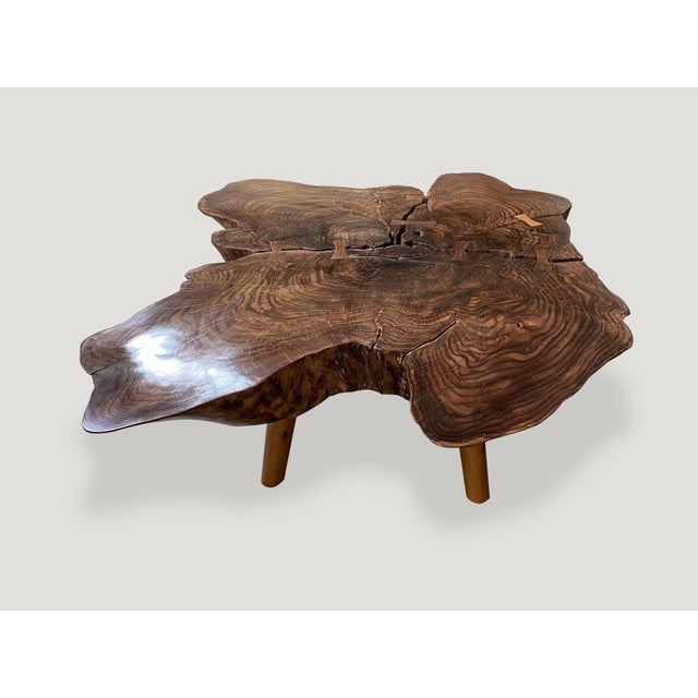 Andrianna Shamaris Amorphous Rosewood Coffee Table For Sale - Image 12 of 18