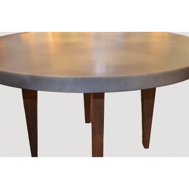Andrianna Shamaris Black Walnut Wood Table and Resin Coated Top For Sale - Image 11 of 18