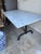 2020s Williams Sonoma La Coupole Carrara Marble & Iron Dining Table, 72” For Sale - Image 5 of 5