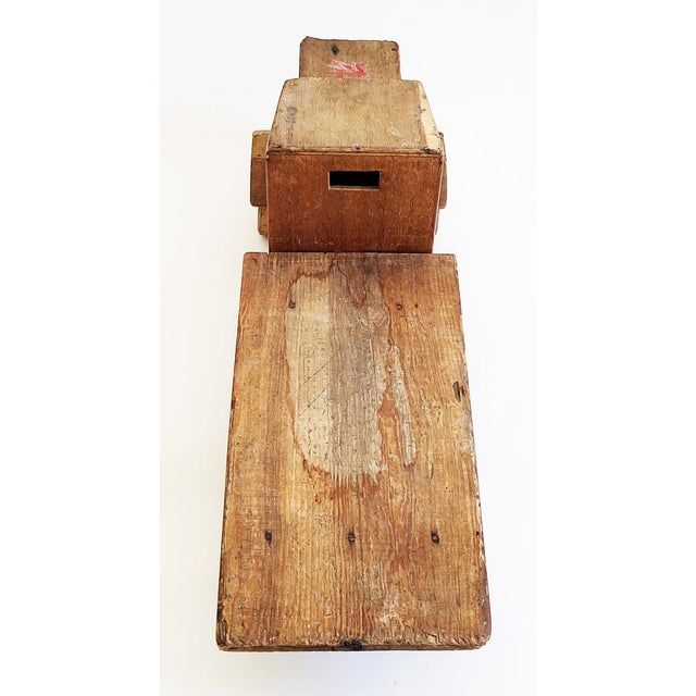 Antique Handmade Wooden Toy Truck, 1940s For Sale - Image 4 of 11