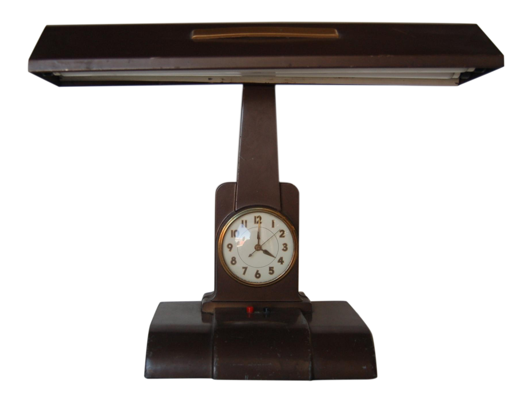 desk lamp with clock