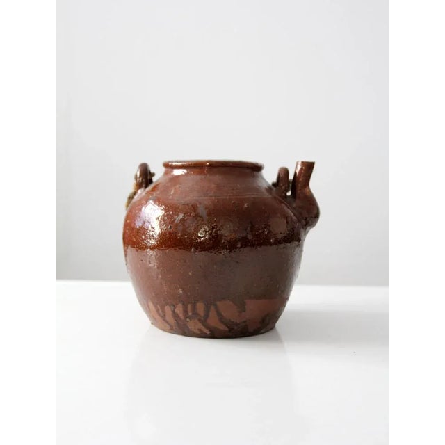 Ceramic Antique Bean Pot For Sale - Image 7 of 7