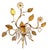 Beautiful pair of Maison Baguès style gilt brass and crystal sconces. Each is approximately 11.5"H x 11.5"W x 4.5"D