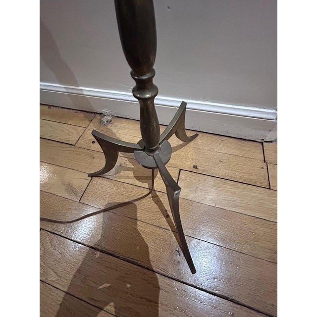 1950s Brass Floor Lamp from Maison Jansen, 1950s For Sale - Image 5 of 10