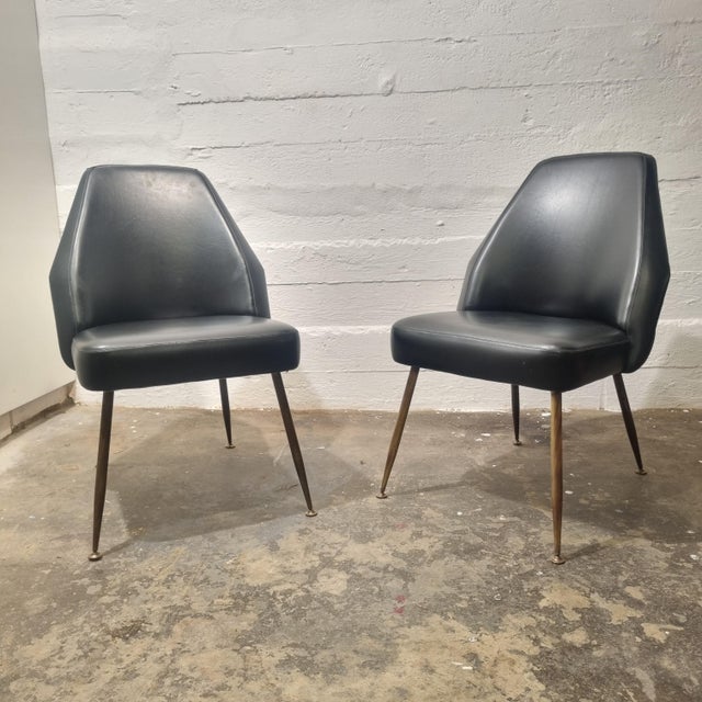 Metal Campanula Armchairs by Carlo Pagani for Arflex, 1950s, Set of 2 For Sale - Image 7 of 16