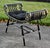 Curule Vanity Stool Bench Roman Slatted Saddle Seat Chair Hollywood Regency For Sale - Image 4 of 14