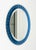 1960s Mid-Century Blue Oval Wall Mirror attributed to Antonio Lupi for Cristal Luxor, Italy, 1960s For Sale - Image 5 of 14