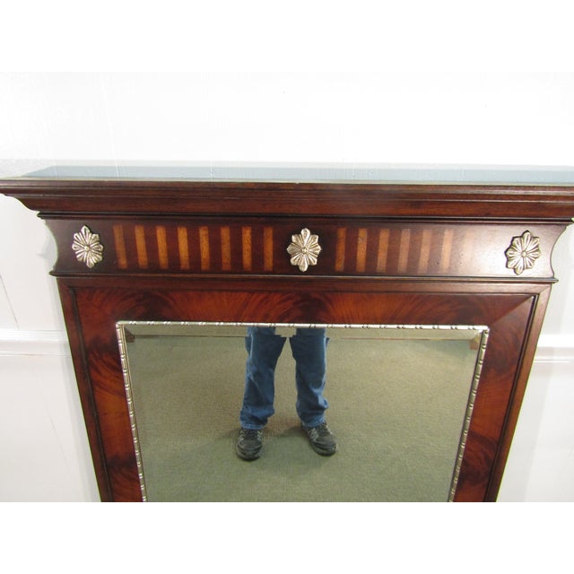 2000 - 2009 Ethan Allen Flame Mahogany Hanging Mirror For Sale - Image 5 of 7