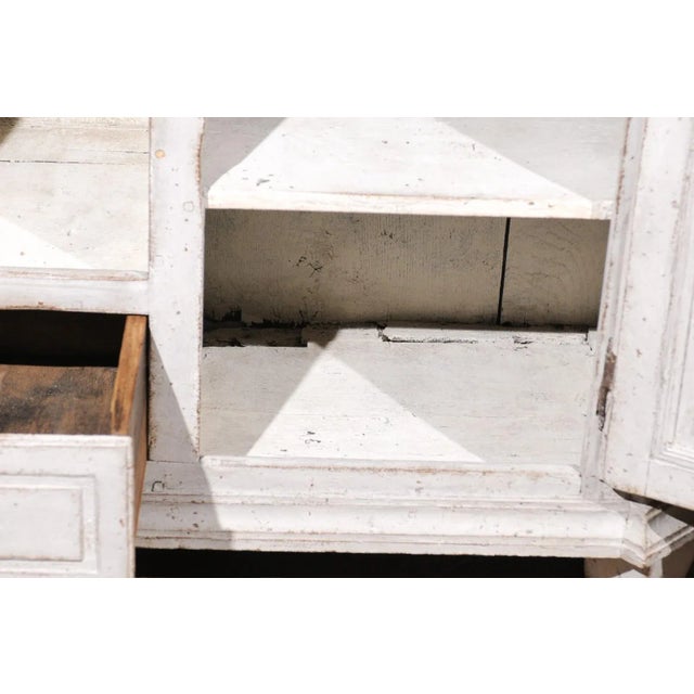 Gustavian (Swedish) Century Late 18th Century Swedish Gustavian Painted Wood Sideboard with Fluted Pilasters For Sale - Image 3 of 12