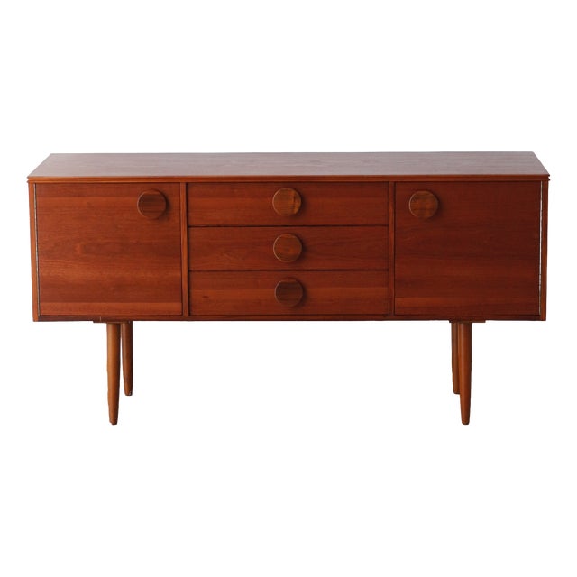Small Scandinavian Style Sideboard from Sapele, 1960s For Sale