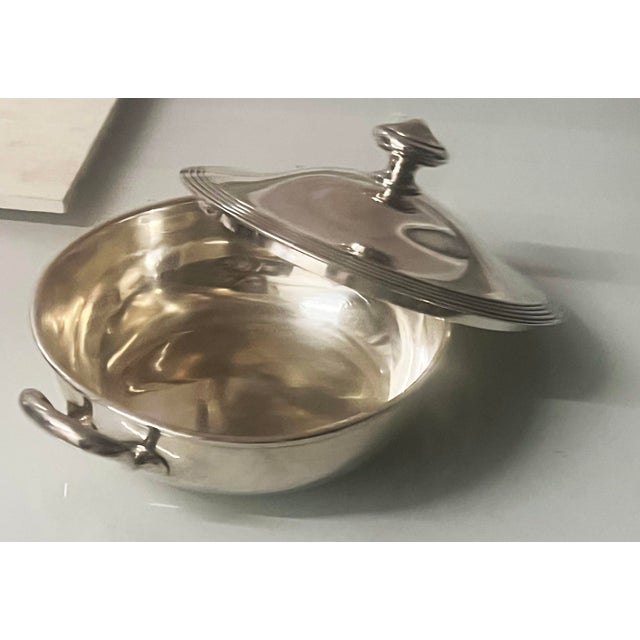 Vintage Christofle Silverplated Vegetable Serving Dish in a very timeless design .Made by the quality French brand...
