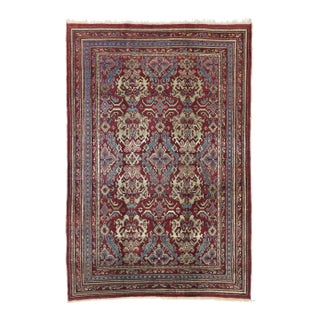 Late 19th Century Indian Agra Rug, 05'11 X 08'07 For Sale