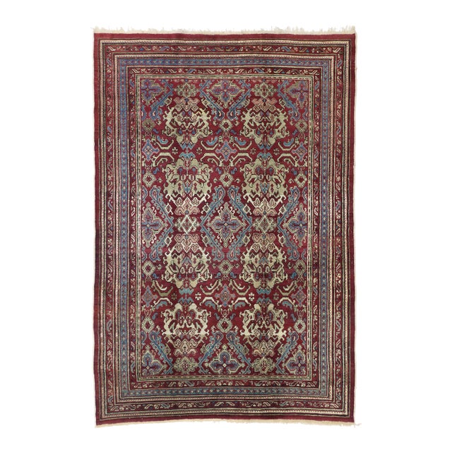 Late 19th Century Indian Agra Rug, 05'11 X 08'07 For Sale
