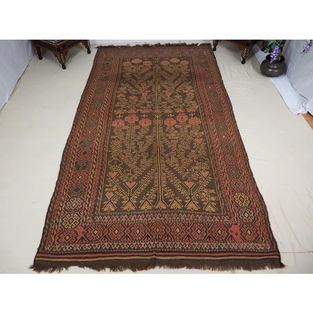 Vintage Afghanistan Kilim Rug, 1940s For Sale - Image 13 of 13