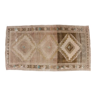 Brown Vintage Floor Rug For Sale