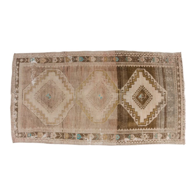 Brown Vintage Floor Rug For Sale