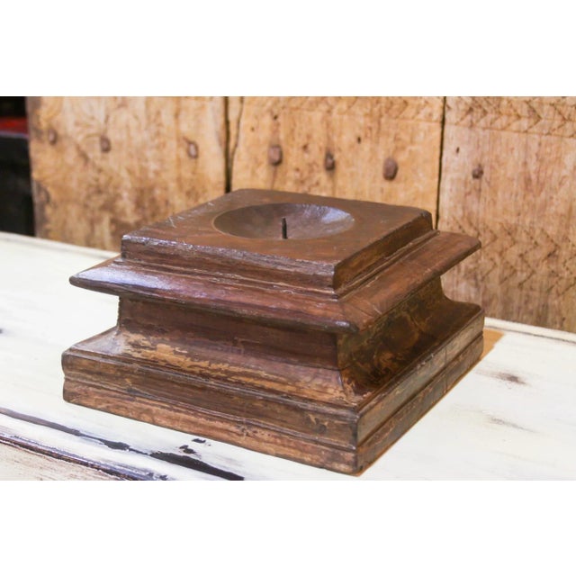 19th Century Architectural Candle Holder For Sale - Image 4 of 8