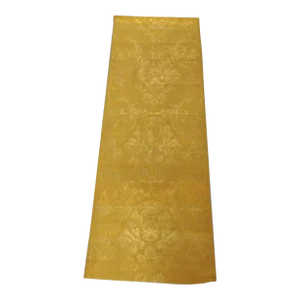 Antique Gold Woven Silk With Gold Metallic Threads Fabric - 8 Yards