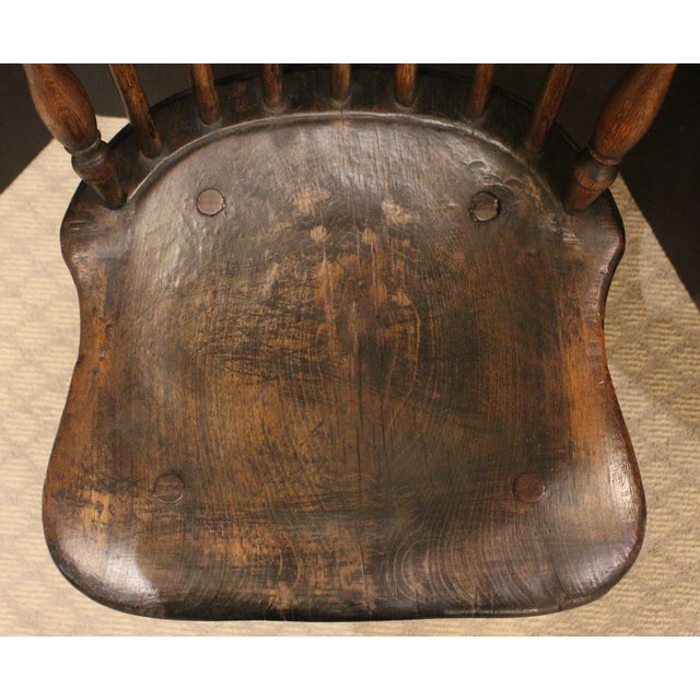 Early 19th Century Early 19th Century American Small Fan Back Windsor Side Chair For Sale - Image 5 of 7