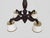 Brown Dragon 4-Light Chandelier in Hand-Carved Wood, 1950s For Sale - Image 8 of 11