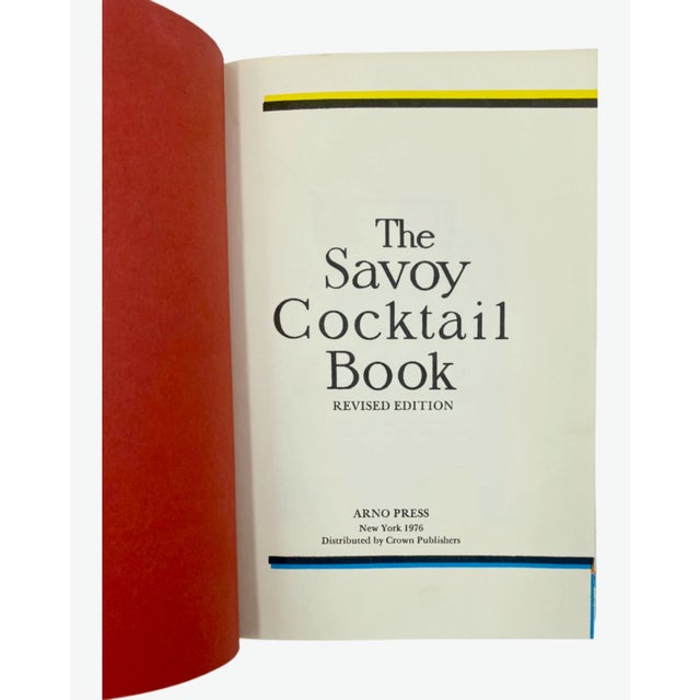 1970s The Savoy Cocktail Book by Harry Craddock 1976 Hardcover Recipes For Sale - Image 5 of 12