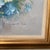 Blue Mid 20th Century Original Still Life Painting on Canvas Richly Arranged Bouquet by Robert Cox(1934-2001) Framed For Sale - Image 8 of 12