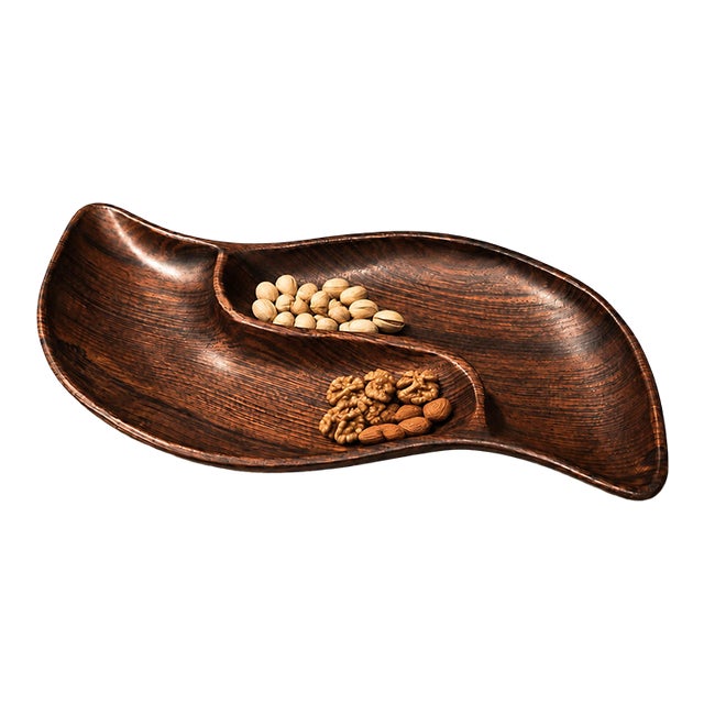 1960s Brazilian Mid-Century Modern Sculptural Platter in Solid Jacarandá Rosewood For Sale