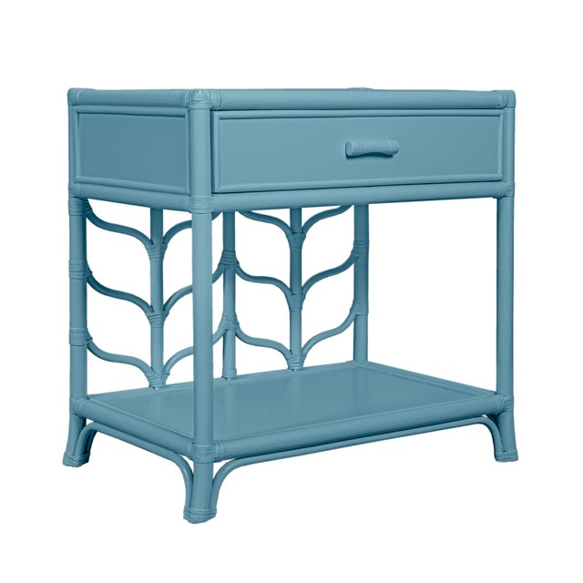 Not Yet Made - Made To Order Ivy Nightstand - Pool Blue For Sale - Image 5 of 10