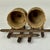 Wood Miniature Vintage Tramp Art Hand Made Objet d'Art of Planters With Trellis For Sale - Image 7 of 7