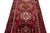 Red Vintage Red Heriz Handmade Wool Runner Rug in Red With Allover Design For Sale - Image 8 of 8