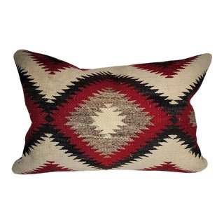 Navajo Indian Weaving Geometric Pillow For Sale