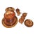 1940s Jeannette Nos 35 Piece Anniversary Marigold Dinner Set For Sale