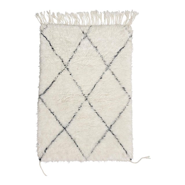 Moroccan Small Marmoucha Rug - 3.6 X 2.4 Ft For Sale